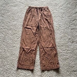 Brown Cotton On Straight Leg Linen Pants